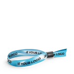 Goedkope sublimatie polyester armbanden met sluiting Sublim kleur wit weergave met bedrukking