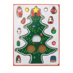 Kleine decoratieve kerstboom met 12 kerstversieringen Noel kleur groen derde weergave