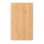 Bamboo powerbank bedrukken 4.000 mAh Powercard Bamboo kleur hout tweede weergave