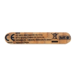 Bamboo powerbank bedrukken 4.000 mAh Powercard Bamboo kleur hout vierde weergave