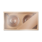 Set van 2 kleine koffiekopjes bedrukken met bamboe 60ml Espresso kleur doorzichtig vierde weergave