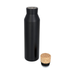 Stalen drinkflessen met bamboe stop 590ml Avenue Park kleur zwart tweede weergave