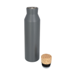 Stalen drinkflessen met bamboe stop 590ml Avenue Park kleur titanium tweede weergave