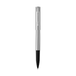 Roestvrijstalen rollerballpen met zwarte inkt Waterman Graduate kleur zilver weergave voorkant