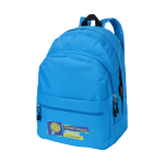 Rugzak met logo in jeugdstijl in vele kleuren Teens kleur blauw tweede weergave zeefdruk