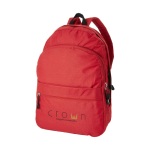 Rugzak met logo in jeugdstijl in vele kleuren Teens kleur rood weergave zeefdruk