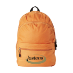 Rugzak met logo in jeugdstijl in vele kleuren Teens kleur oranje tweede weergave zeefdruk