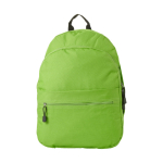 Rugzak met logo in jeugdstijl in vele kleuren Teens kleur limoen groen tweede weergave voorkant