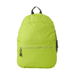 Rugzak met logo in jeugdstijl in vele kleuren Teens kleur limoen groen weergave voorkant