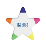 Stervormige fluorescerende reclamemarker Star met afdrukgebied