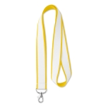 Keycord Double Sublim Express 20mm kleur geel