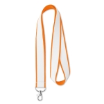 Keycord Double Sublim Express 20mm kleur oranje