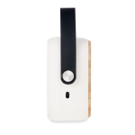 Bamboe speaker met handige draagriem Scandinavia kleur wit vijfde weergave