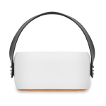 Bamboe speaker met handige draagriem Scandinavia kleur wit zesde weergave