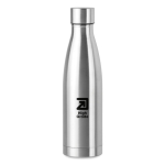 Gepersonaliseerde thermosfles van staal 500 ml Midlane kleur mat zilver hoofdweergave