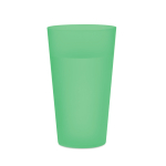 Hard plastic bekers bedrukken van 500 ml Concert kleur doorzichtig groen