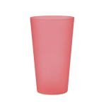 Hard plastic bekers bedrukken van 500 ml Concert kleur doorzichtig rood