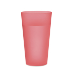 Hard plastic bekers bedrukken van 500 ml Concert kleur doorzichtig rood