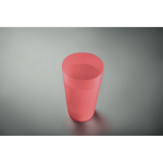 Hard plastic bekers bedrukken van 500 ml Concert kleur doorzichtig rood