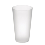 Hard plastic bekers bedrukken van 500 ml Concert kleur doorzichtig wit