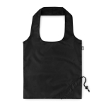 Gerecyclede plastic opvouwbare tas Strawberry RPET kleur zwart