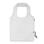 Gerecyclede plastic opvouwbare tas Strawberry RPET kleur wit