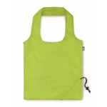 Gerecyclede plastic opvouwbare tas Strawberry RPET kleur limoen groen