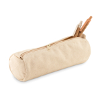 Goedkope katoenen etui met logo 320 g/m2 Cottonclub kleur beige tweede weergave
