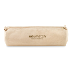 Goedkope katoenen etui met logo 320 g/m2 Cottonclub kleur beige tweede hoofdweergave