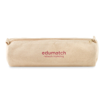 Goedkope katoenen etui met logo 320 g/m2 Cottonclub kleur beige derde hoofdweergave