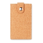 Manicureset met 6 roestvrijstalen gereedschappen in kurkstijl hoes kleur beige tweede weergave