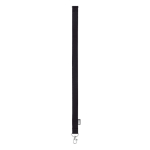 Lanyard van RPET met metalen karabijnhaak bedrukken, 20 mm kleur zwart