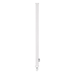 Lanyard van RPET met metalen karabijnhaak bedrukken, 20 mm kleur wit