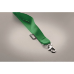 Lanyard van RPET met metalen karabijnhaak bedrukken, 20 mm kleur groen foto bekijken zevende weergave
