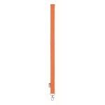 Lanyard van RPET met metalen karabijnhaak bedrukken, 20 mm kleur oranje vijfde weergave