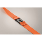 Lanyard van RPET met metalen karabijnhaak bedrukken, 20 mm kleur oranje foto bekijken zesde weergave