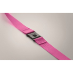 Lanyard van RPET met metalen karabijnhaak bedrukken, 20 mm kleur roze foto bekijken zesde weergave