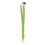 Lanyard van RPET met metalen karabijnhaak bedrukken, 20 mm kleur appel groen