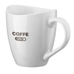 Mokken laten bedrukken met logo van 310 ml Cafetub kleur wit afbeelding met logo