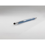 Aluminium zakelijke touch pen met logo Slimtouch kleur lichtblauw derde weergave