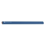 Klassieke houten timmermanspotlood Colors kleur blauw afbeelding met logo