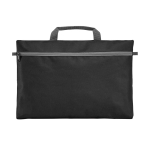 Gepersonaliseerde 600D polyester documententas Basic kleur zwart eerste weergave
