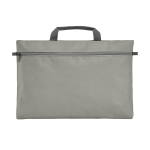 Gepersonaliseerde 600D polyester documententas Basic kleur grijs eerste weergave