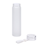 Matglazen fles heeft een opvallend kleurverloop 470ml Crystal Frost kleur wit derde weergave