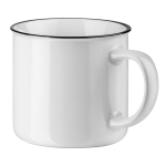 Witte vintage mok personaliseren van 340 ml White Vintage kleur wit