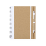A5 blanco gerecycled ringnotitieboek met pen tweede weergave
