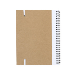 A5 blanco gerecycled ringnotitieboek met pen derde weergave
