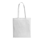 Kleurige katoenen tassen met lange hengsels 105 g/m² Eco Color L kleur wit eerste weergave