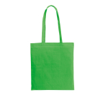 Kleurige katoenen tassen met lange hengsels 105 g/m² Eco Color L kleur groen