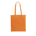 Kleurige katoenen tassen met lange hengsels 105 g/m² Eco Color L kleur oranje